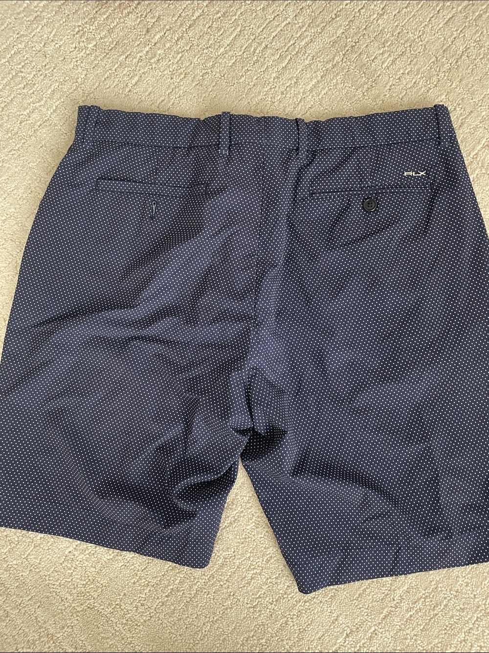 RLX Ralph Lauren Navy Microdot Performance Shorts
